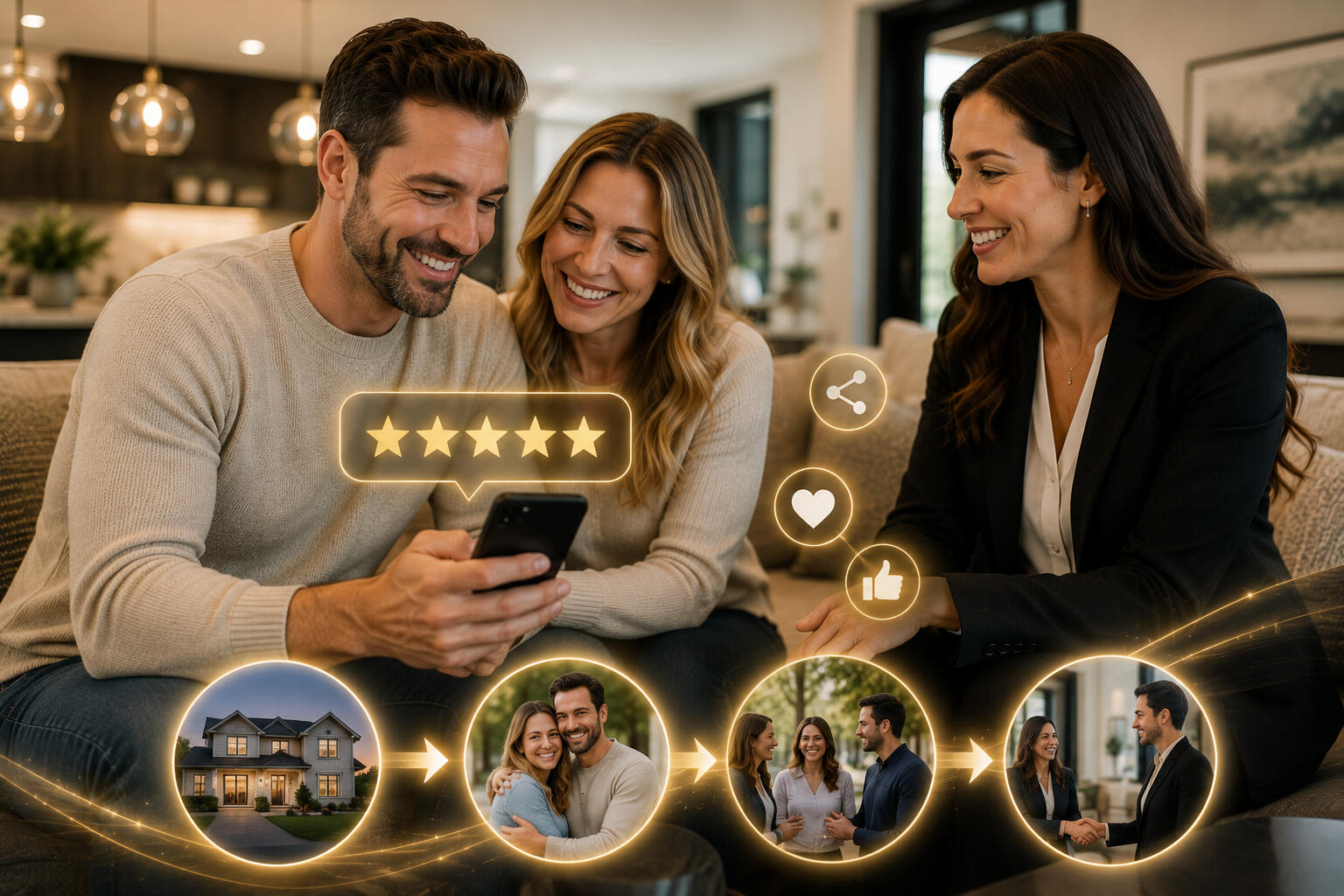 Customers enjoying a digital Spin and Win experience at a business